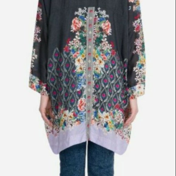 NWT JOHNNY WAS Shae Silk Kimono Small $275 - Picture 5 of 6
